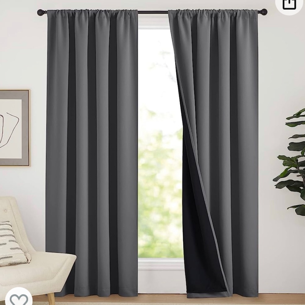 NiceTown Blackout Drapes 2 Panels per package